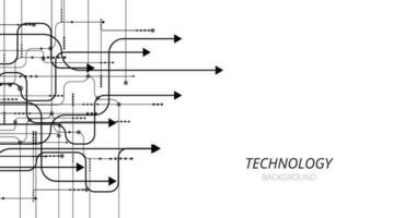 tecnología circuito diagrama en blanco antecedentes. vector