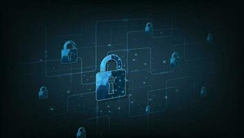 Data security design. vector