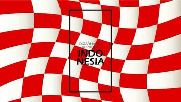 antecedentes modelo rombo geométrico forma Indonesia bandera. vector ilustración.
