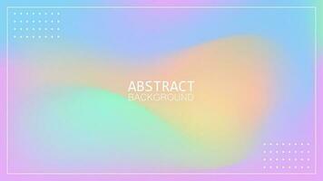 Colorful rainbow gradient soft abstract dynamic vector. vector