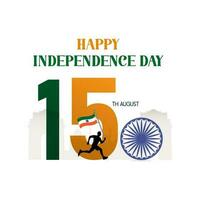 75year Happy independence day India Vector Template Design Illustration design social media post. vector illustration of. 15th August.