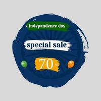 15th August Indian Independence Day Big Sale Offer Poster Background Template. vector