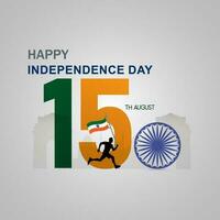 75year Happy independence day India Vector Template Design Illustration design social media post. vector illustration of. 15th August.