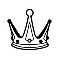 corona iconos, corona símbolo, corona ilustración. vector