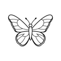 butterfly silhouette illustration, butterfly icon. vector