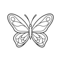 butterfly silhouette illustration, butterfly icon. vector