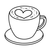 Coffee cup. Saucer and cup of coffee icon vector