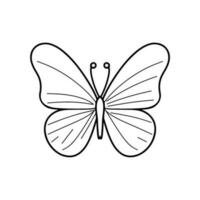 butterfly silhouette illustration, butterfly icon. vector