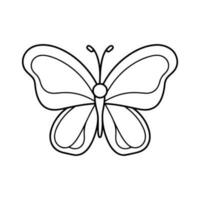 butterfly silhouette illustration, butterfly icon. vector