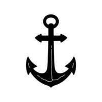 sea anchor, anchor element icon. vector