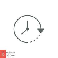 Clock icon. Clock Time symbol flat style. design web site icon, logo, app,  UI. Illustration - Vector. EPS10. 4338226 Vector Art at Vecteezy