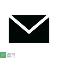 correo electrónico icono. sencillo plano estilo. sobre correo servicios, contactos mensaje enviar carta, buzón concepto. vector ilustración aislado en blanco antecedentes. eps 10