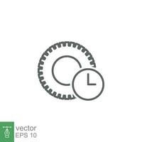 Business efficiency line icon. Simple outline style symbol. Vector illustration isolated on white background. EPS 10.