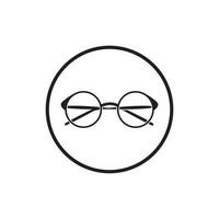 Glassess icon vector flat design