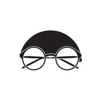 icono de gafas vector diseño plano