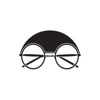 icono de gafas vector diseño plano