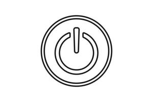 Toggle Switch icon. icon related to on or off switch for various settings. line icon style. Simple vector design editable