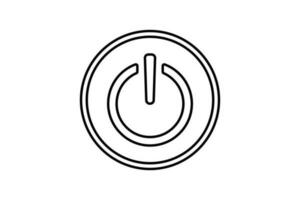 Toggle Switch icon. icon related to on or off switch for various settings. line icon style. Simple vector design editable