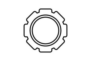 setup icon. Icon related to setup and action. line icon style. Simple vector design editable