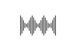 sonido fluir icono. icono relacionado a audio y sonido ajustes. línea icono estilo. sencillo vector diseño editable