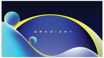 Gradient abstract background design vector