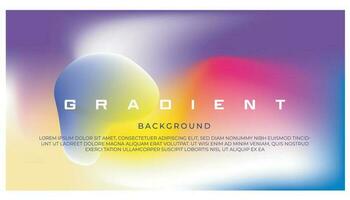 Gradient abstract background design vector