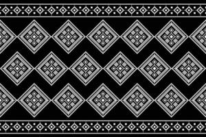 Ethnic Ikat fabric pattern geometric style.African Ikat embroidery Ethnic oriental pattern black background. Abstract,vector,illustration.Texture,clothing,frame,decoration,carpet,motif. vector