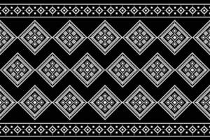 Ethnic Ikat fabric pattern geometric style.African Ikat embroidery Ethnic oriental pattern black background. Abstract,vector,illustration.Texture,clothing,frame,decoration,carpet,motif. vector