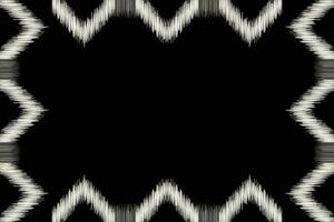 Ethnic Ikat fabric pattern geometric style.African Ikat embroidery Ethnic oriental pattern black background. Abstract,vector,illustration.Texture,clothing,frame,decoration,carpet,motif. vector