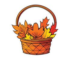 Wicked basket Illustrated vector element