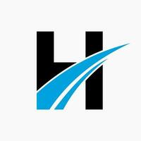 H Logo, H Letter Logo Design Template vector