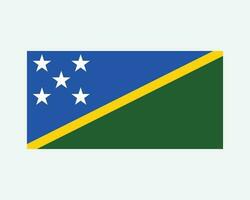 National Flag of Solomon Islands. Solomon Islands Country Flag. Solomon Islands Detailed Banner. EPS Vector Illustration Cut File.