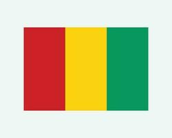 National Flag of Guinea. Guinean Country Flag. Republic of Guinea Detailed Banner. EPS Vector Illustration Cut File.