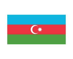 nacional bandera de azerbaiyán azerbaiyano país bandera. república de azerbaiyán detallado bandera. eps vector ilustración cortar archivo.