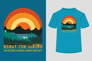 International mountain day vector T-Shirt Design.