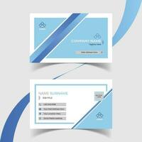 Modern and creative business card template design. Minimal style, clean double sided business card layout. vector