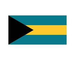 National Flag of The Bahamas. Bahamian Country Flag. Commonwealth of The Bahamas Detailed Banner. EPS Vector Illustration Cut File.