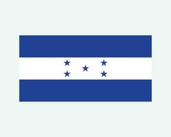 National Flag of Honduras. Honduran Country Flag. Republic of Honduras Detailed Banner. EPS Vector Illustration Cut File.