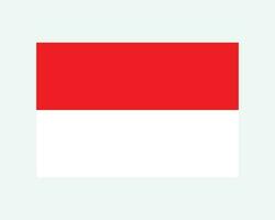 National Flag of Indonesia. Indonesian Country Flag. Republic of Indonesia Detailed Banner. EPS Vector Illustration Cut File.