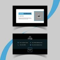 Modern and creative business card template design. Minimal style, clean double sided business card layout. vector