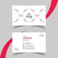 Modern Creative and Simple Corporate Business Card Template Design. vector