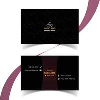 Modern Creative and Simple Corporate Business Card Template Design. vector