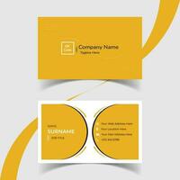 Modern Creative and Simple Corporate Business Card Template Design. vector