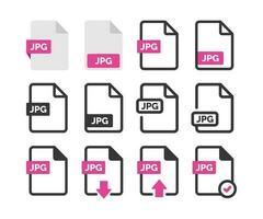 JPG file icon isolated on white background vector