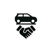 Car deal icon isolated on with background vector