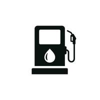 gas estación icono. coche combustible icono aislado en blanco antecedentes vector