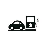 Gas station icon. Car fuel icon isolated on white background vector