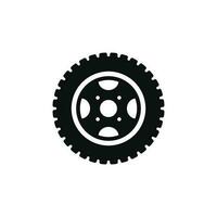 Wheel icon isolated on white background vector