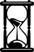 Hourglass black outlines vector illustration