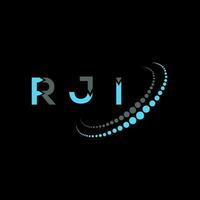 RJI letter logo creative design. RJI unique design. vector